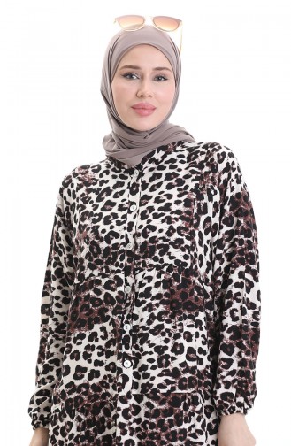 Schwarz Hijab Kleider 2071-02