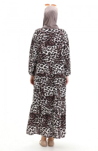 Schwarz Hijab Kleider 2071-02