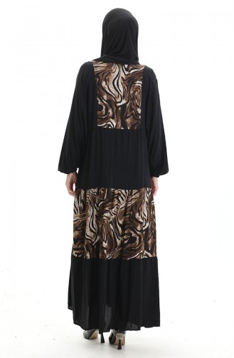 Black İslamitische Jurk 2078-01