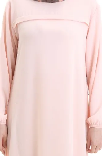 Tunique Longue Fendue Sur Le Côté 4104-08 Poudre 4104-08