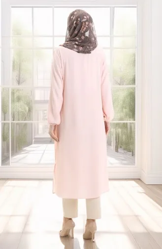 Tunique Longue Fendue Sur Le Côté 4104-08 Poudre 4104-08