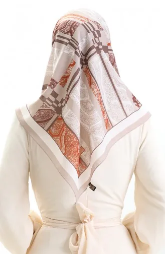 Karaca Patroon Mugra Sjaal 81089-04 Crème Tegel 81089-04