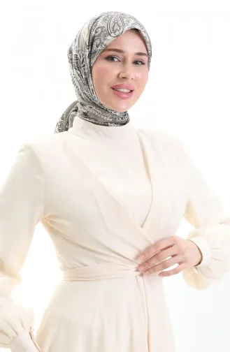 وشاح كاراكا القطني المنقوش 81094-11 بيج غامق 81094-11