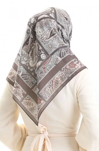 Karaca Patterned Cotton Scarf 81094-13 Brown Green 81094-13