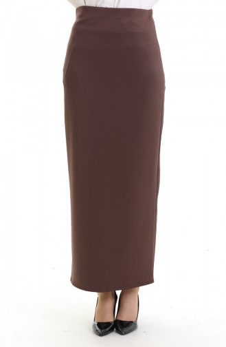 Jupe Couleur Brun 0172-01