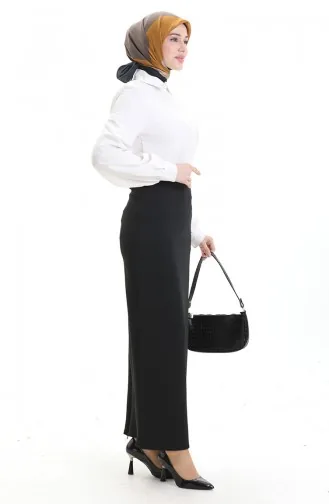 تنورة قلم رصاص سادة 0172-02 سوداء 0172-02