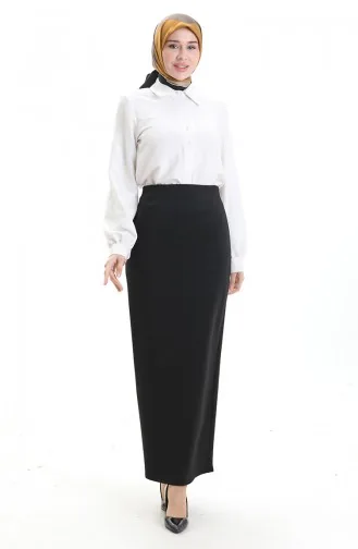 تنورة قلم رصاص سادة 0172-02 سوداء 0172-02