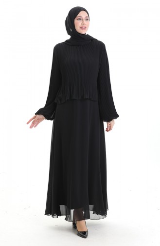 Habillé Hijab Noir 0170-02