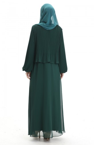 Habillé Hijab Vert emeraude 0170-03