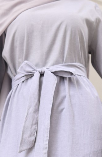 Grau Hijab Kleider 0098-01