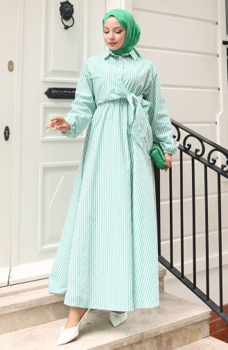 Green İslamitische Jurk 0099-01