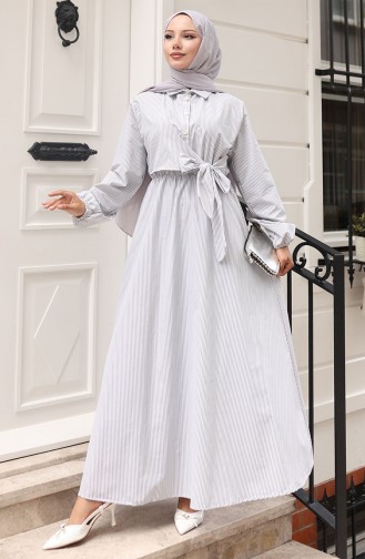 Robe Hijab Gris 0102-02