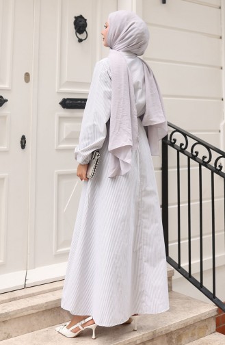 Robe Hijab Gris 0102-02