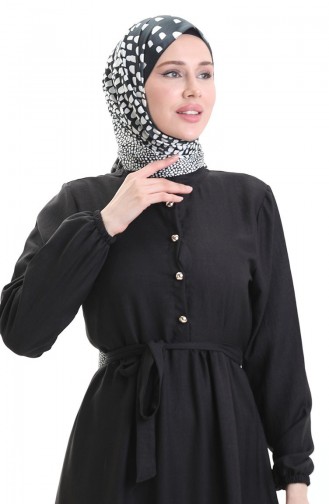 Black Hijab Dress 0104-04