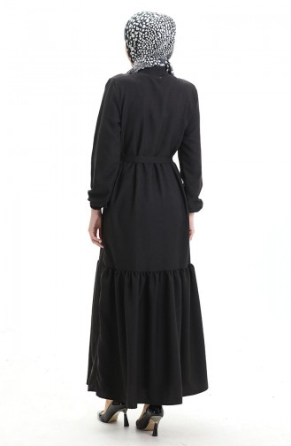 Black Hijab Dress 0104-04