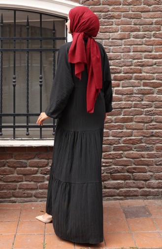 Black Hijab Dress 2074-03