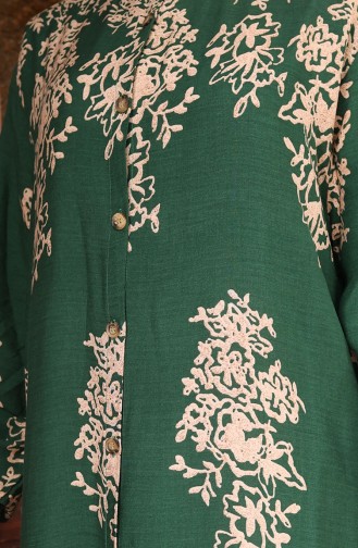 Robe Hijab Vert emeraude 2080-01
