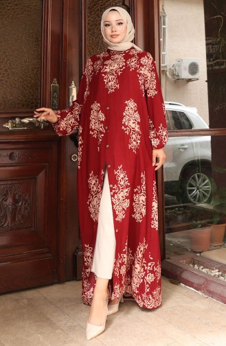 Robe Hijab Bordeaux 2080-02