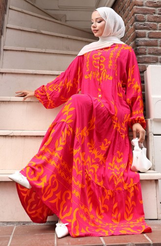 Robe Hijab Fushia 2081-02