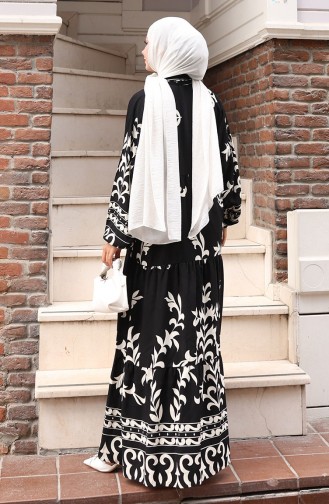 Black Hijab Dress 2081-04