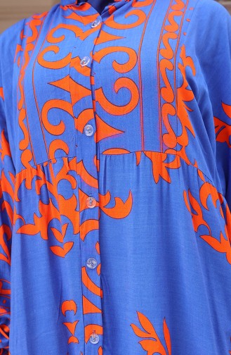 Robe Hijab Blue roi 2081-05