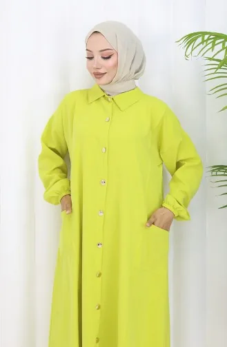 Ensemble Deux Pièces Tunique Et Pantalon à Boutons-pression 0097-05 Vert Pétrole 0097-05