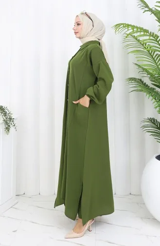 Tuniek Met Drukknopen Tweedelig Pak 0097-08 Khaki 0097-08