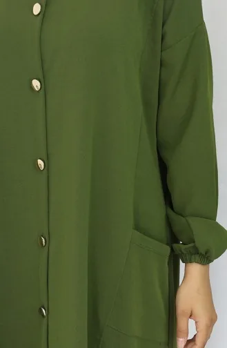 Tuniek Met Drukknopen Tweedelig Pak 0097-08 Khaki 0097-08