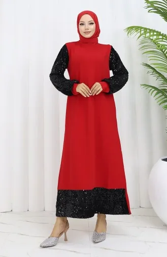 Avondjurk Met Lovertjes 0305A-01 Rood 0305A-01