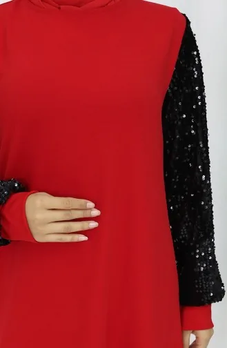 Avondjurk Met Lovertjes 0305A-01 Rood 0305A-01