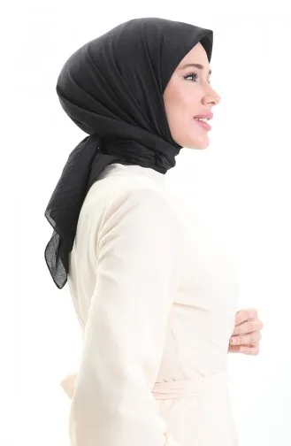 Madame Mary Französischer Voile Schal 19098-01 Schwarz 19098-01