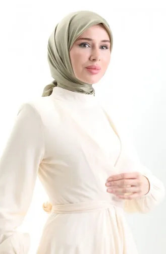 Madame Mary Französischer Voile Schal 19098-08 Khaki 19098-08