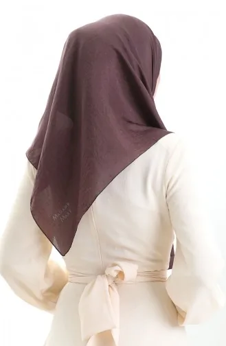 Écharpe En Voile Français Madame Mary 19098-15 Marron 19098-15