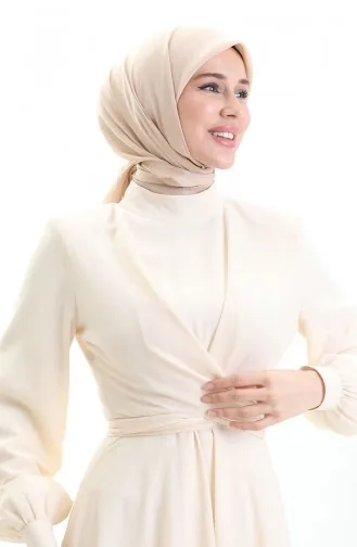 Madame Mary Franse Voile Sjaal 19098-20 Mink 19098-20