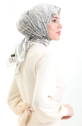Karaca Desenli Cotton Eşarp 81094-07 Krem