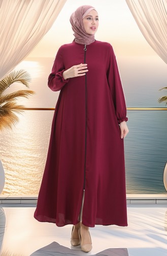 Claret red Abaya 4106-05