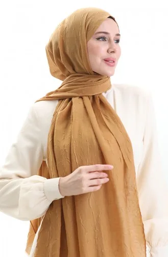 Bambu Şal 70281-27 Koyu Hardal