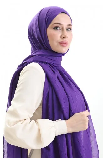 Bambu Şal 70281-51 Koyu Eflatun