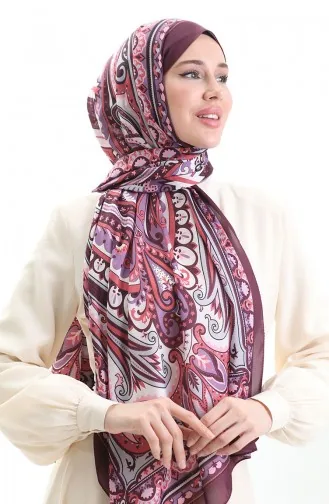 Etnik Desen soft Şal 70295-01 Mürdüm