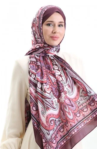 Etnik Desen soft Şal 70295-01 Mürdüm
