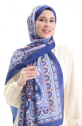 Etnik Desen soft Şal 70295-04 Saks