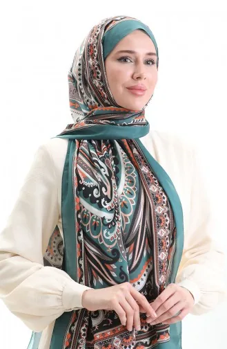 Etnik Desen soft Şal 70295-05 Yeşil