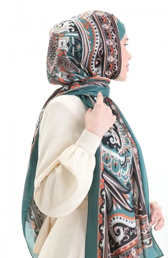 Etnik Desen soft Şal 70295-05 Yeşil