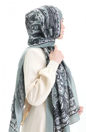 Etnik Desen soft Şal 70295-09 Çağla Yeşili