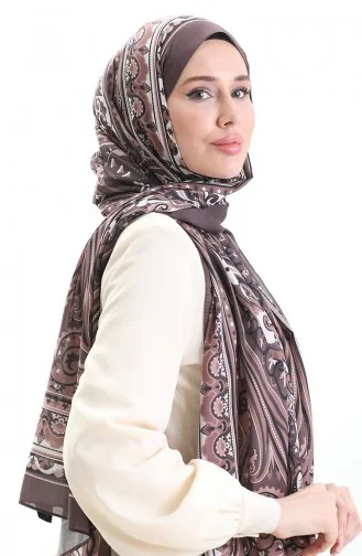 Etnik Desen soft Şal 70295-12 Kahverengi