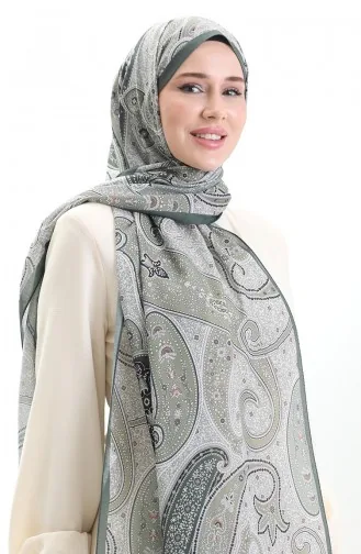 Châle En Coton à Motifs Karaca 82001-03 Kaki 82001-03