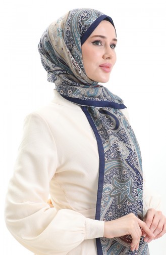 شال أزرق كحلي 82001-07