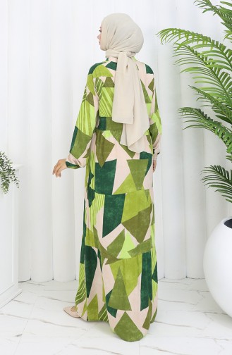 Smaragdgrün Hijab Kleider 5580-01