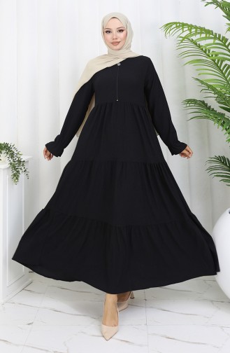 Black İslamitische Jurk 6999-04