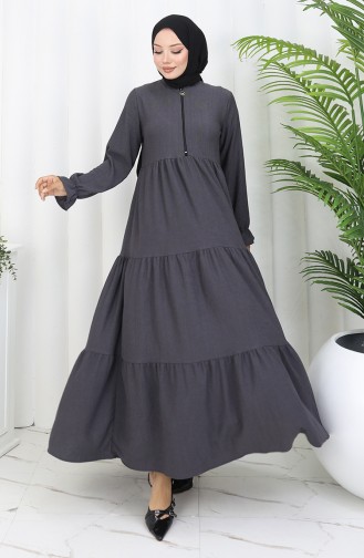 Anthracite İslamitische Jurk 6999-05